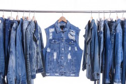 Jeansstoff Stretch ungewaschen 9 oz