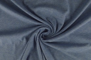 Baumwolle jersey m7 blau melange