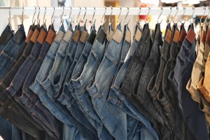 Jeansstoff Stretch gewaschen