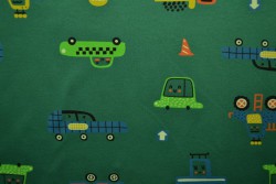 Cotton jersey print - wow 01-32 grün