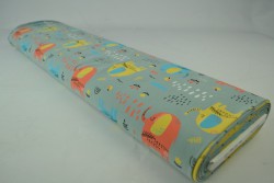 Cotton jersey print - wow 08-34 alt grün