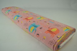 Cotton jersey print - wow 08-37 altrosa