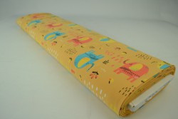Cotton jersey print - wow 08-47 ocker