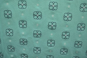 Cotton washed print w04-05 babyblau