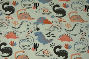 Cotton jersey print - wow 20-01 offwhite
