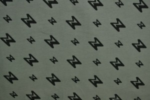 Cotton jersey print - wow 28-01 grau