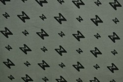 Cotton jersey print - wow 28-01 grau