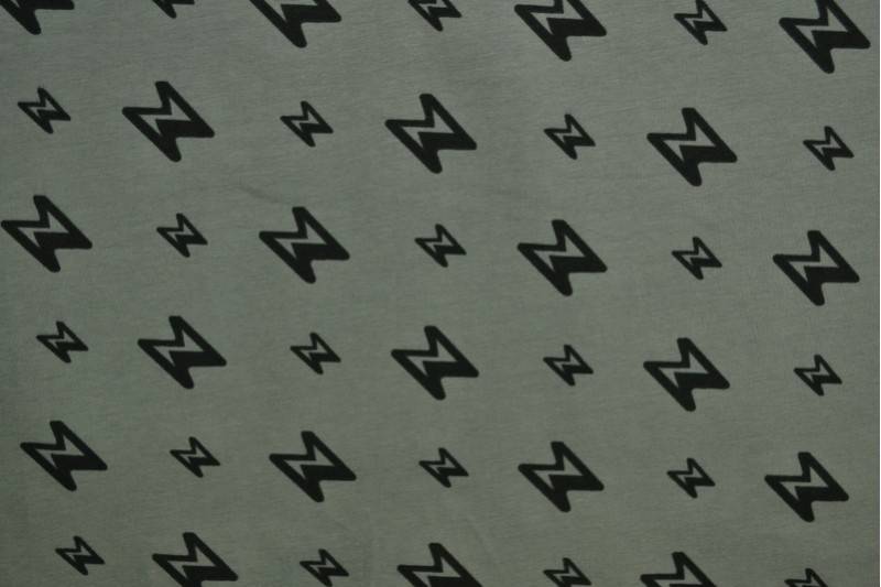 Cotton jersey print - wow 28-01 grau