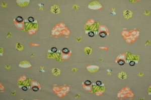 Cotton jersey print - wow 34-01 grau