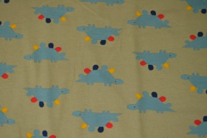 Cotton jersey print - wow 35-01 taupe