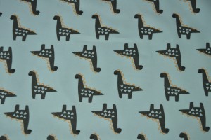 Cotton jersey print - wow 44-01 baby blau