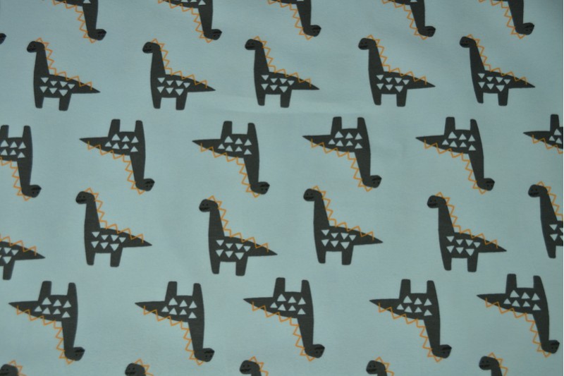 Cotton jersey print - wow 44-01 baby blau