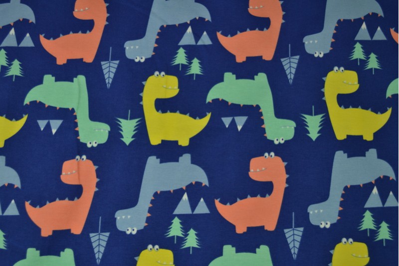 Cotton jersey print - wow 45-01 blau