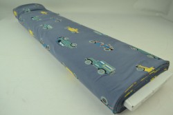Cotton jersey print - wow 68-17 dunkelgrau