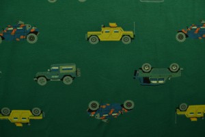 Cotton jersey print - wow 68-32 grün
