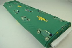 Cotton jersey print - wow 68-32 grün