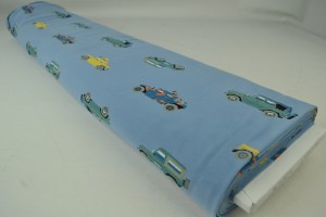 Cotton jersey print - wow 68-138 stahlblau