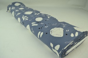 Cotton jersey print - wow 67-17 dunkelgrau