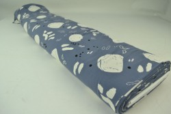 Cotton jersey print - wow 67-17 dunkelgrau
