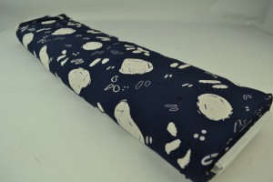 Cotton jersey print - wow 67-49 navy