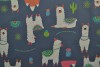 Cotton jersey print - wow 65-17 dunkelgrau