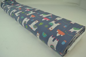 Cotton jersey print - wow 65-17 dunkelgrau