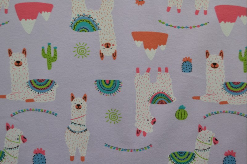 Cotton jersey print - wow 65-21 lavendel