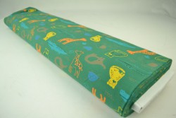 Cotton jersey print - wow 64-32 grün