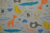Cotton jersey print - wow 64-25 silbergrau