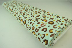 Cotton jersey print - wow 63-41 minzgrün