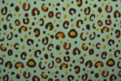 Cotton jersey print - wow 63-41 minzgrün