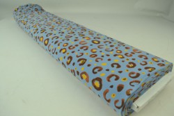 Cotton jersey print - wow 63-138 stahlblau