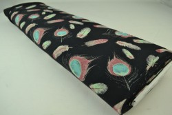Cotton jersey print - wow 62-03 schwarz