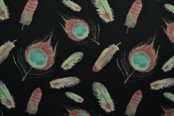 Cotton jersey print - wow 62-03 schwarz