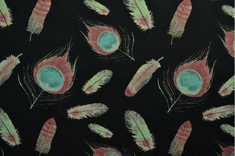 Cotton jersey print - wow 62-03 schwarz