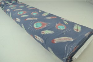 Cotton jersey print - wow 62-17 dunkelgrau