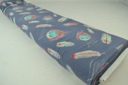 Cotton jersey print - wow 62-17 dunkelgrau