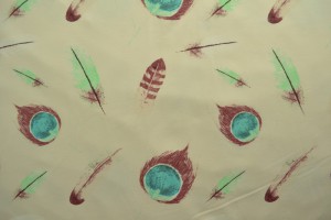 Cotton jersey print - wow 62-22 champagner