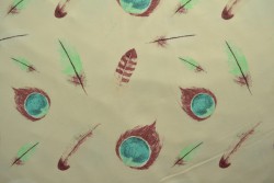 Cotton jersey print - wow 62-22 champagner
