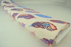 Cotton jersey print - wow 61-22 champagner