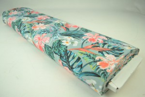 Cotton jersey print - wow 60-34 alt grün
