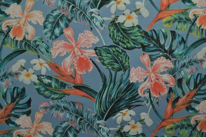 Cotton jersey print - wow 60-138 stahlblau