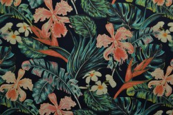Cotton jersey print - wow 60-49 navy
