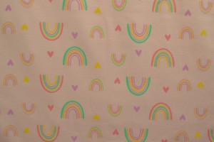 Cotton jersey print - wow 58-04 babyrosa