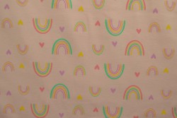 Cotton jersey print - wow 58-04 babyrosa