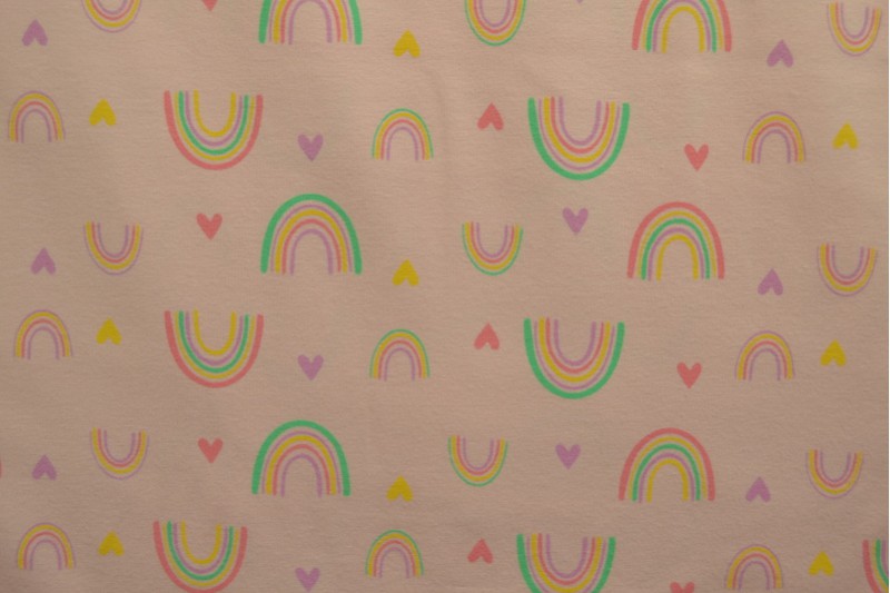 Cotton jersey print - wow 58-04 babyrosa