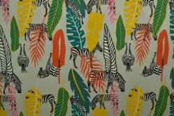 Cotton jersey print - wow 56-25 silbergrau