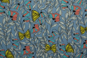Cotton jersey print - wow 53-138 stahlblau