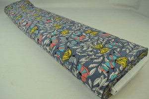 Cotton jersey print - wow 53-17 dunkelgrau