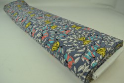 Cotton jersey print - wow 53-17 dunkelgrau